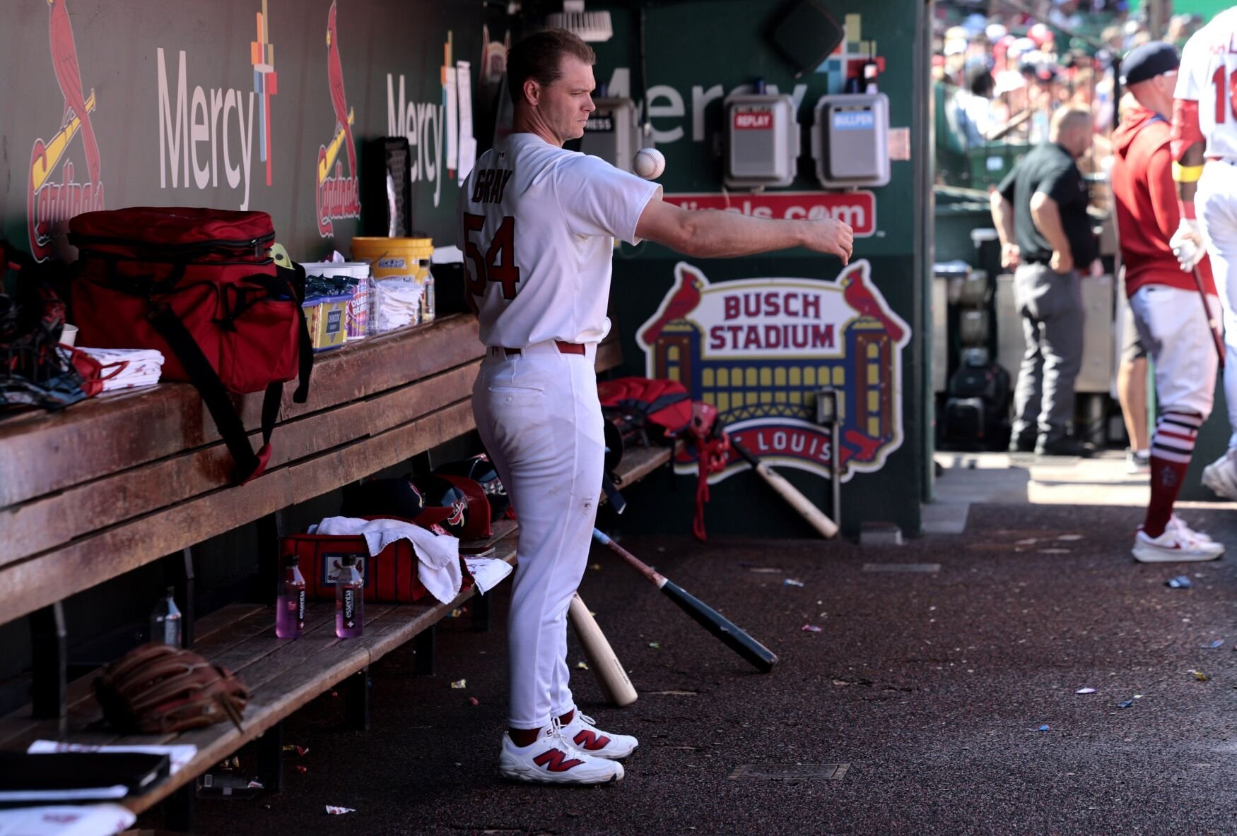 The St. Louis Cardinals host the San Francisco Giants